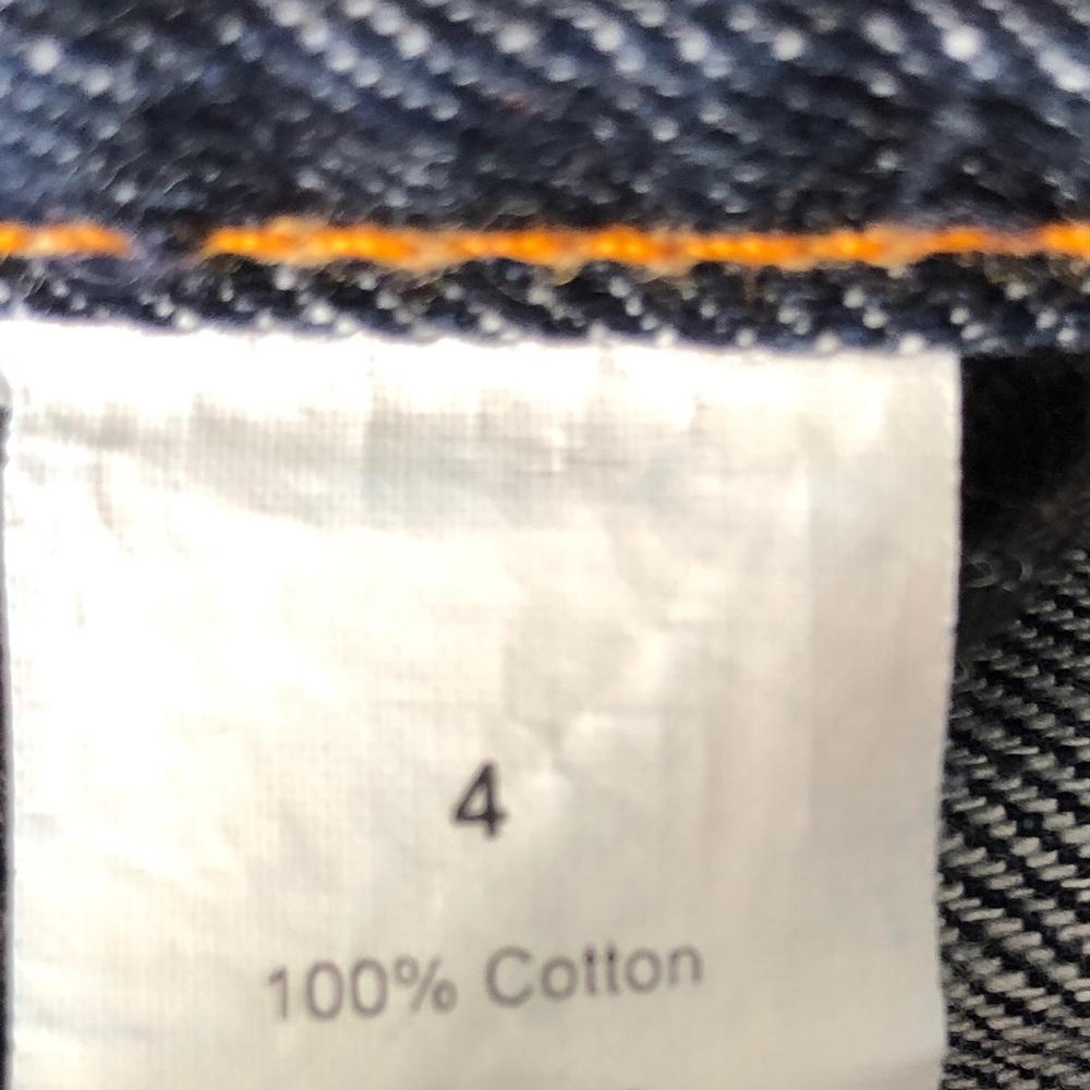 J Crew Button Denim Skirt SZ 4 - Picture 3 of 4